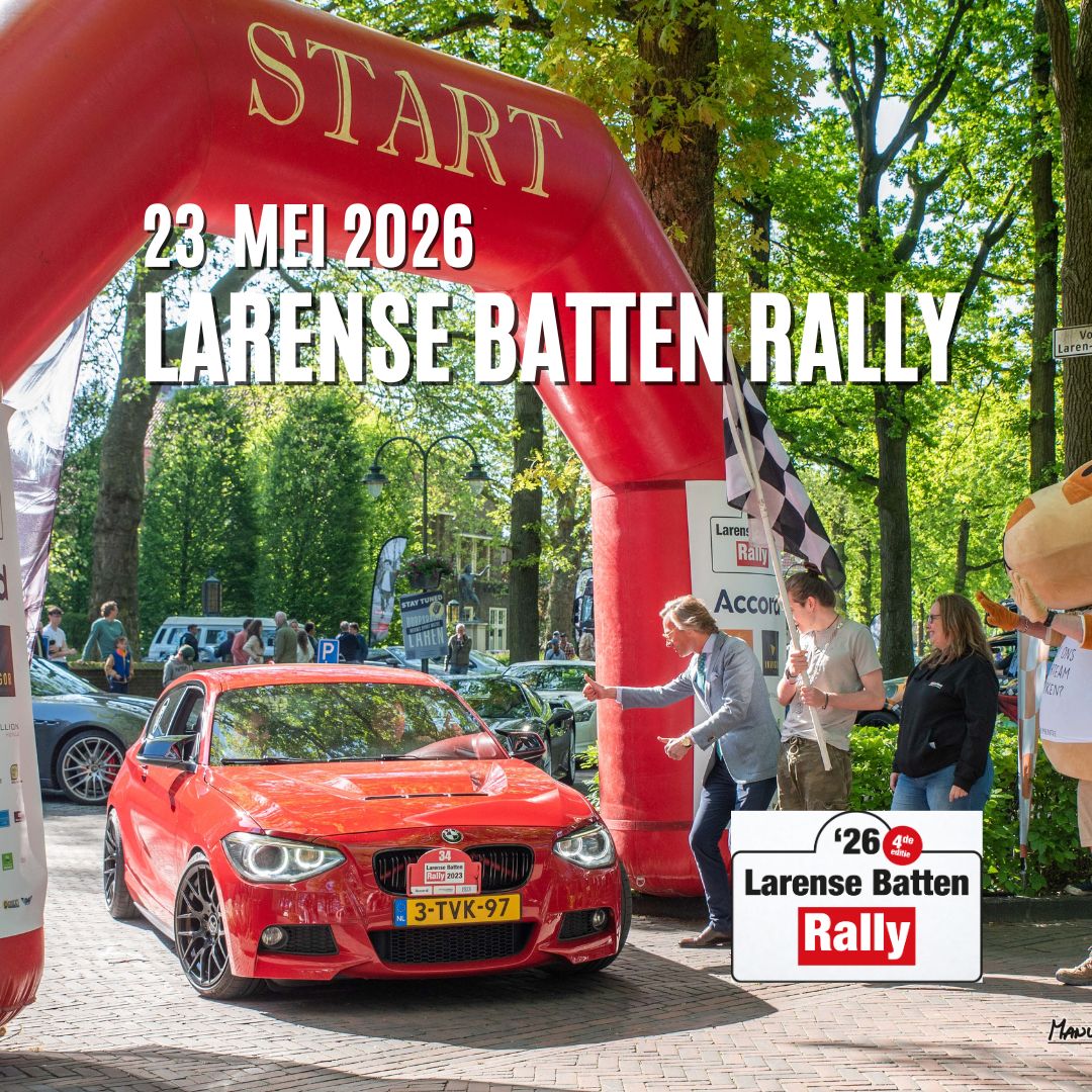Beat Batten Rally 23 Mei 2026 - Start Brinkhuis Laren