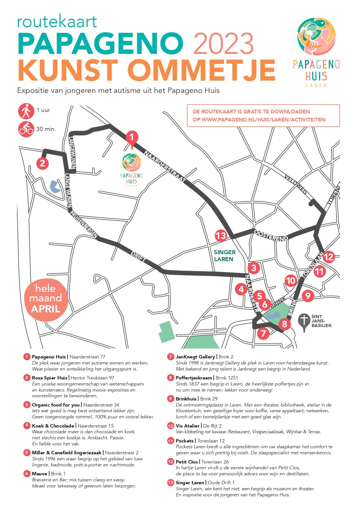 Brinkhuis doet mee aan het Papageno Kunstommetje!