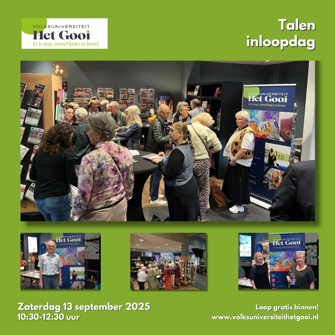 Talen Inloopdag Volksuniversiteit het Gooi
