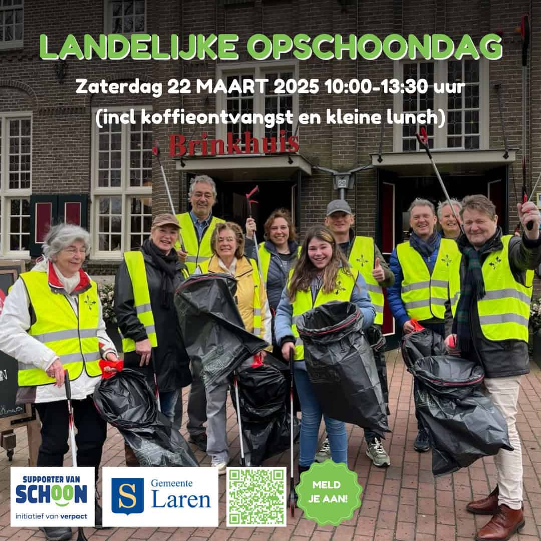 Landelijke opschoondag Laren 22 maart 2025