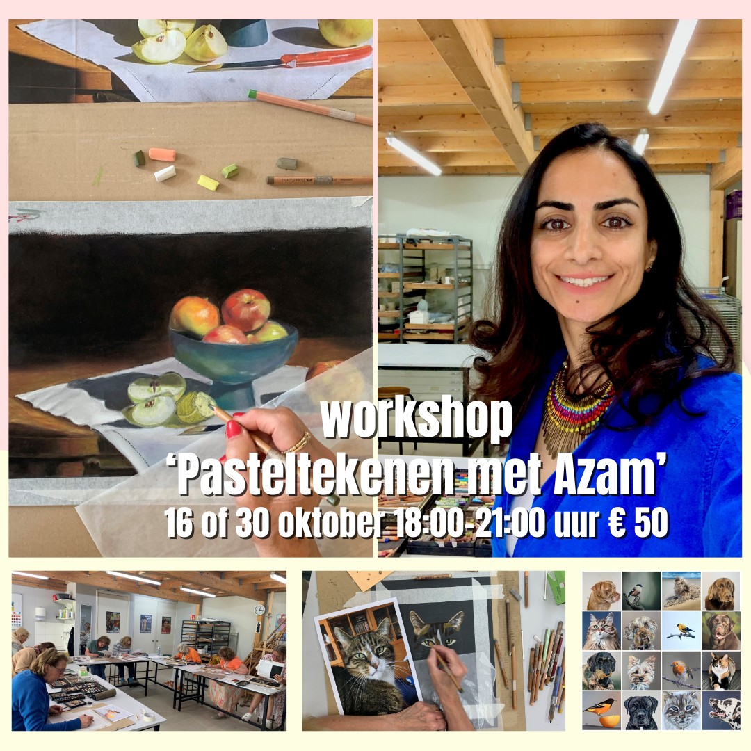 Pasteltekenen Laren Stap Voor Stap Pasteltekenen Met Azam