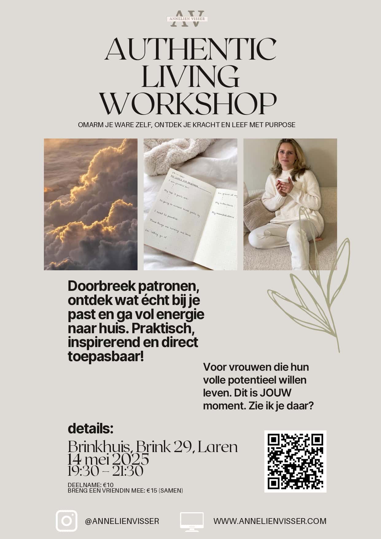 Authentic Living Workshop Annelien 14 Mei 2025