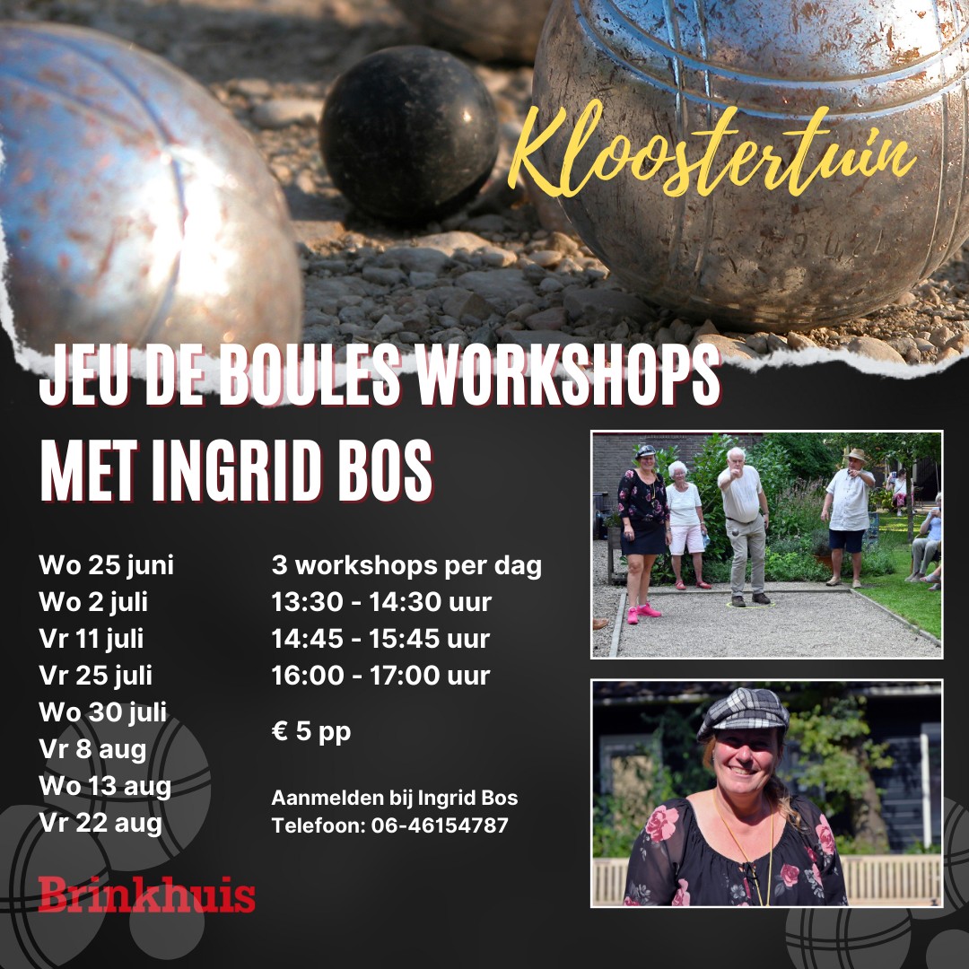 Jeu de Boules workshops door Ingrid Bos - Brinkhuis Laren
