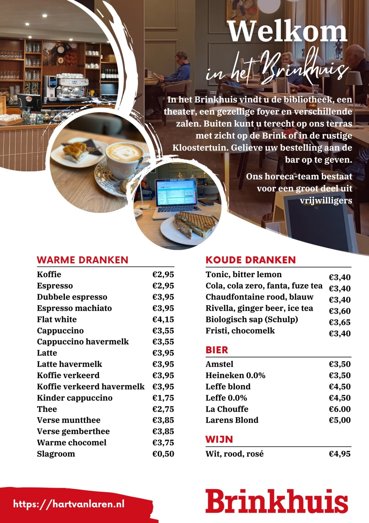 Menukaart Restaurant – Foyer Brinkhuis Laren Gooi Menukaart Restaurant - Foyer Brinkhuis Laren Gooi