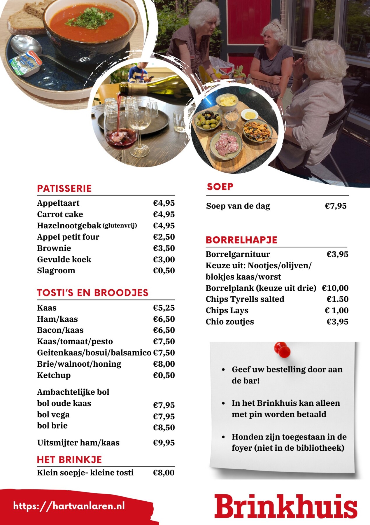 Menukaart Restaurant – Foyer Brinkhuis Laren Gooi Menukaart Restaurant - Foyer Brinkhuis Laren Gooi