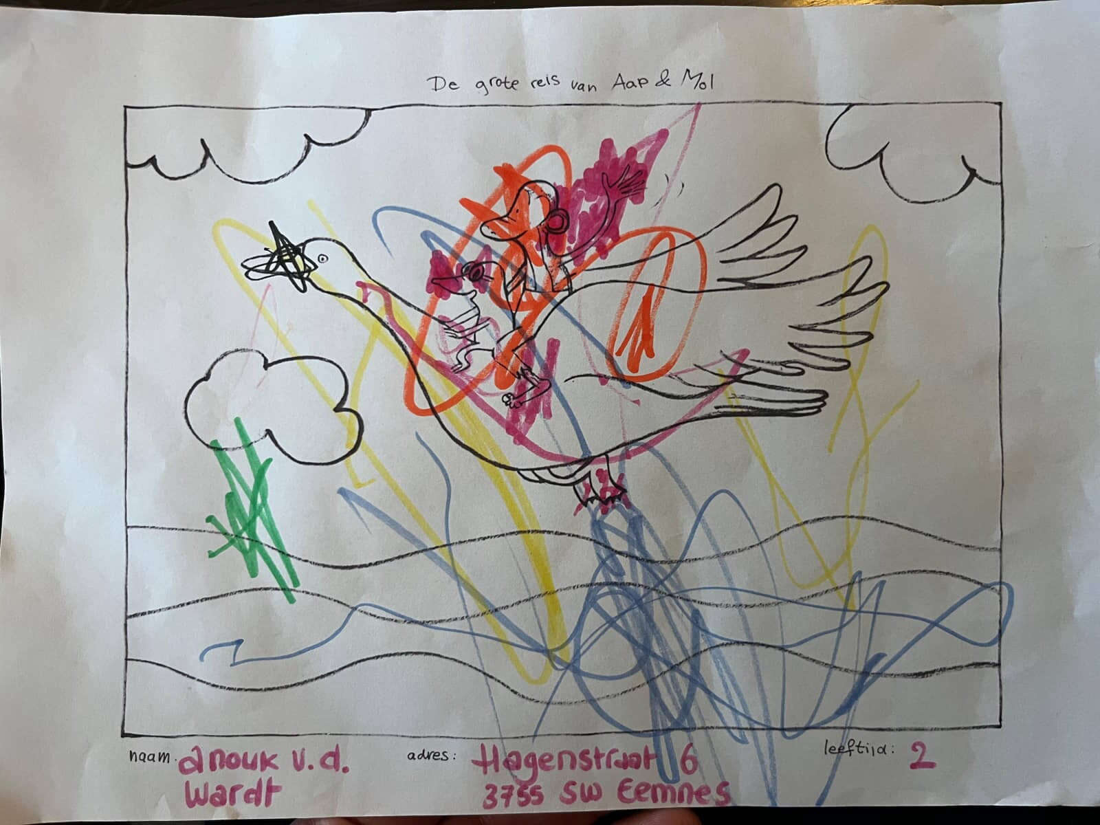 Winnaars Tekenwedstrijd Gitte Spee Anouk Van Der Wardt uit Eemnes Winnaars Tekenwedstrijd Gitte Spee Anouk Van Der Wardt uit Eemnes