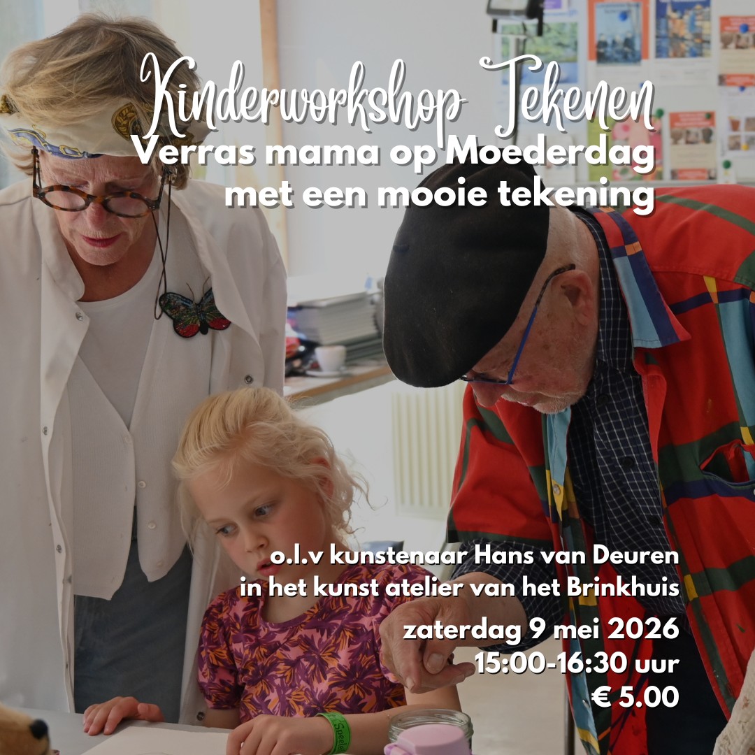 Moederdag Tekening Maken in Brinkhuis Atelier Laren