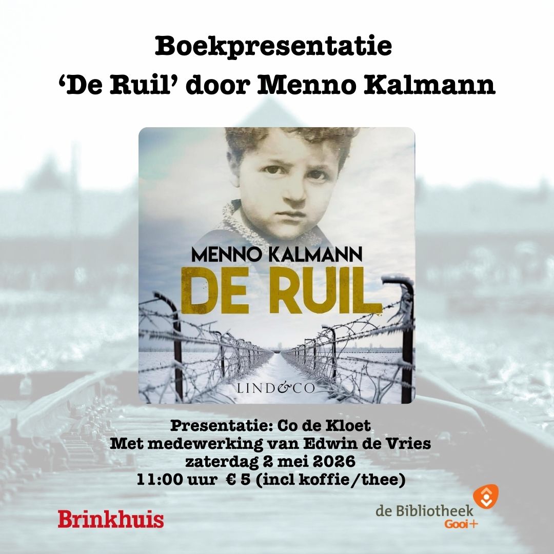 Boekpresentatie Menno Kalmann De Ruil - Brinkhuis Theater Laren