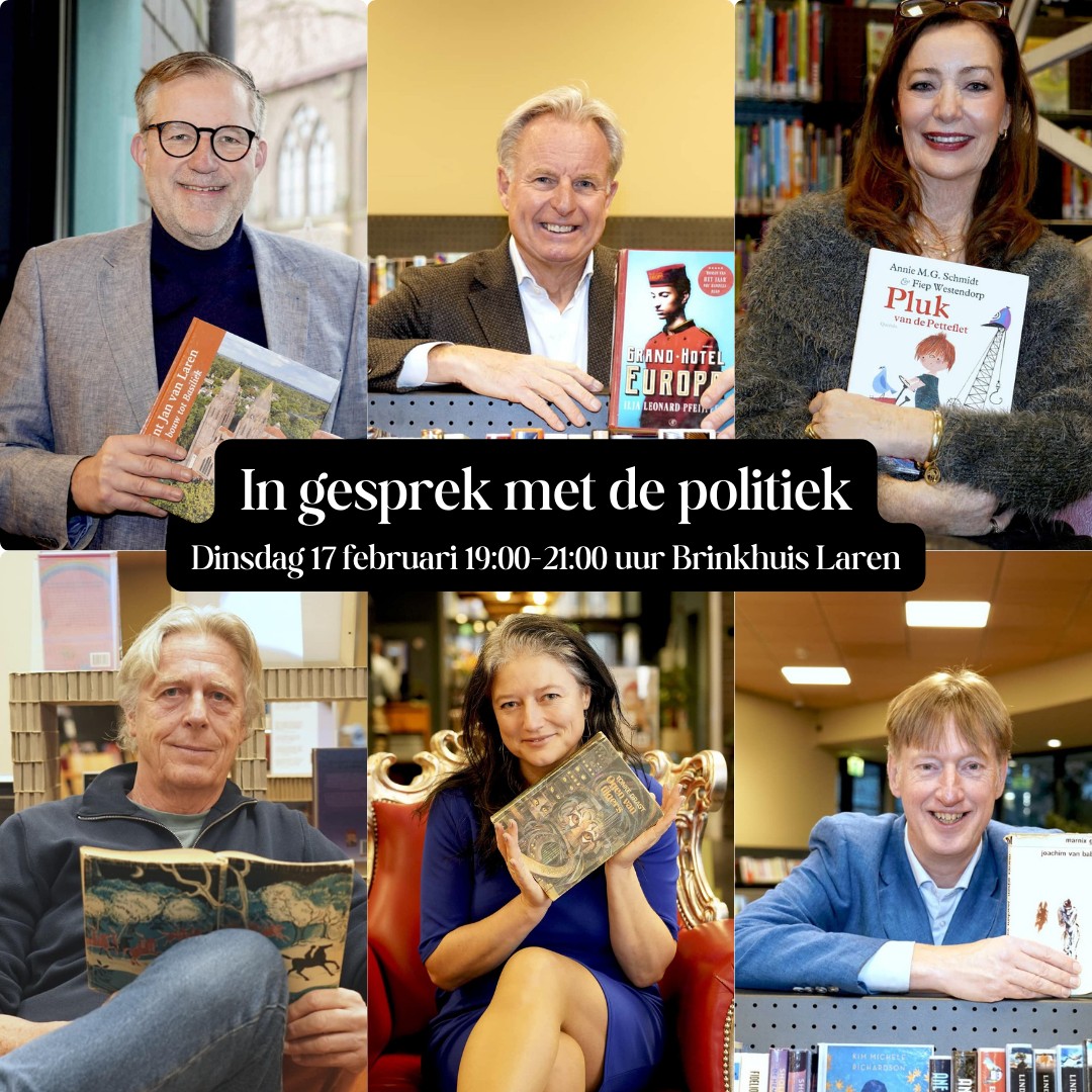 Maak kennis met de lijsttrekkers van de poliieke partijen in Laren (Nh) in het Brinkhuis