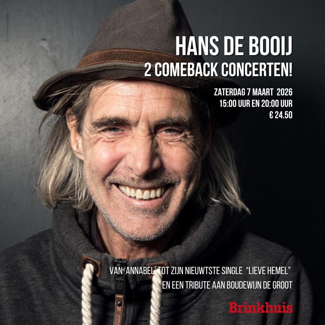 Hans De Booij comeback concert Brinkhuis Theater Laren