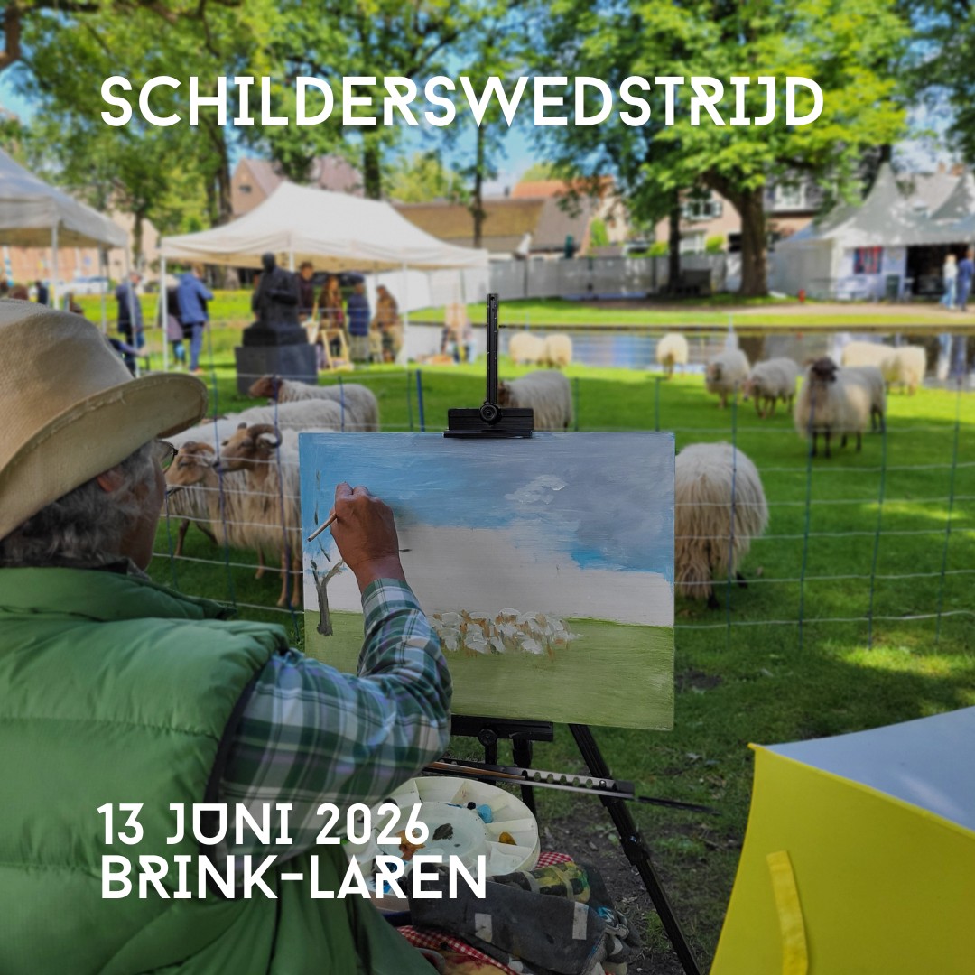 Schilderswedstrijd Schapen Op De Brink Laren 2026