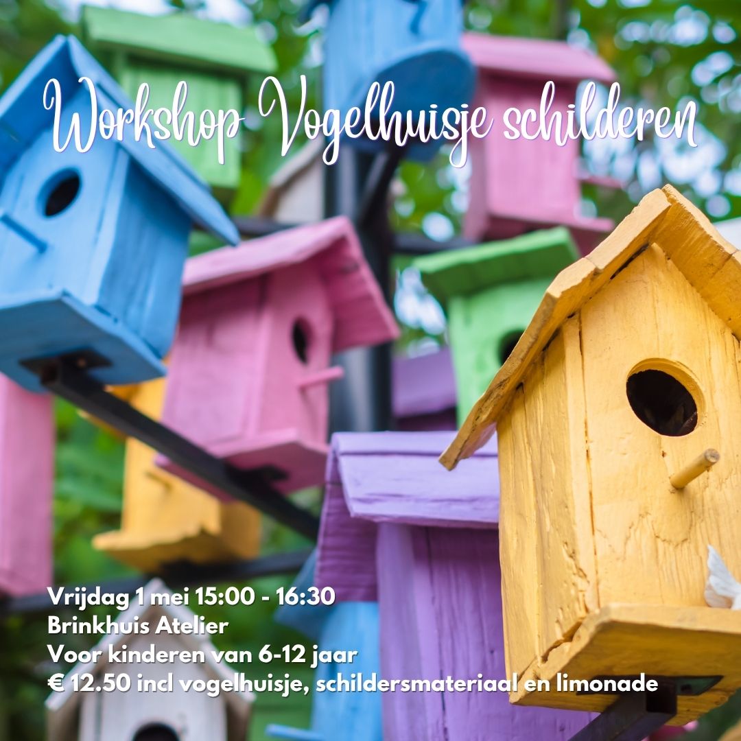 Workshop Vogelhuisje Schilderen - Brinkhuis Atelier Laren (6-12 jr)