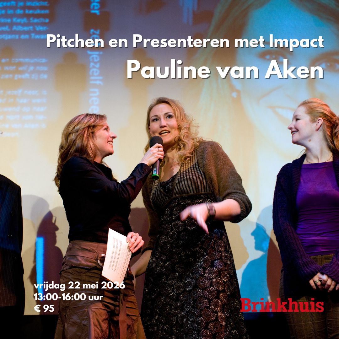Workshop Pitchen en Presenteren met Impact door Pauline Van Aken - Brinkhuis Theater Laren