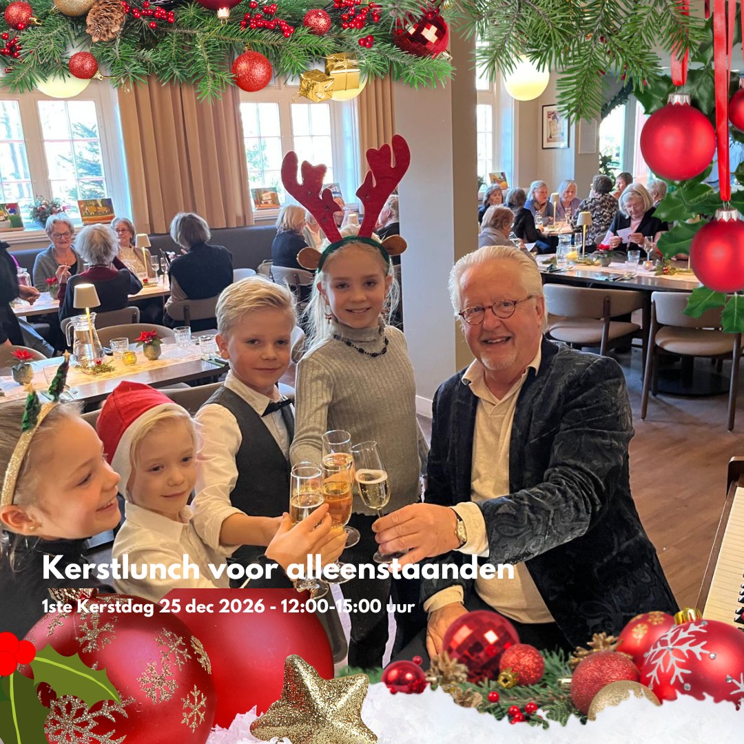 Kerstlunch voor alleenstaanden Brinkhuis Laren